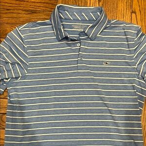 Vineyard Vines Classic Blue and White Polo Shirt